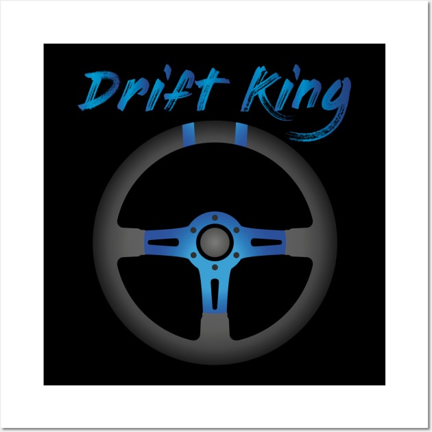 Drift King Blue Wall Art by turboosted